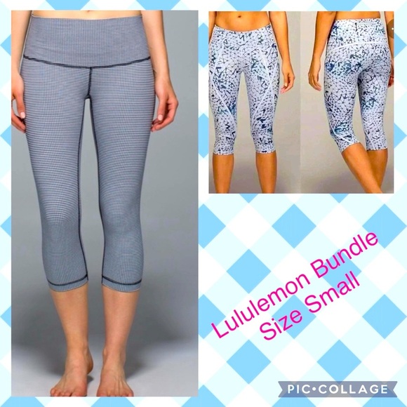 Lululemon Cropped Bundle 2 Leggings Size 4. - Picture 1 of 6